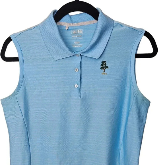 Adidas Clima Cool Sleeveless‎ Collared Blue Golf Size Large - Picture 3 of 7